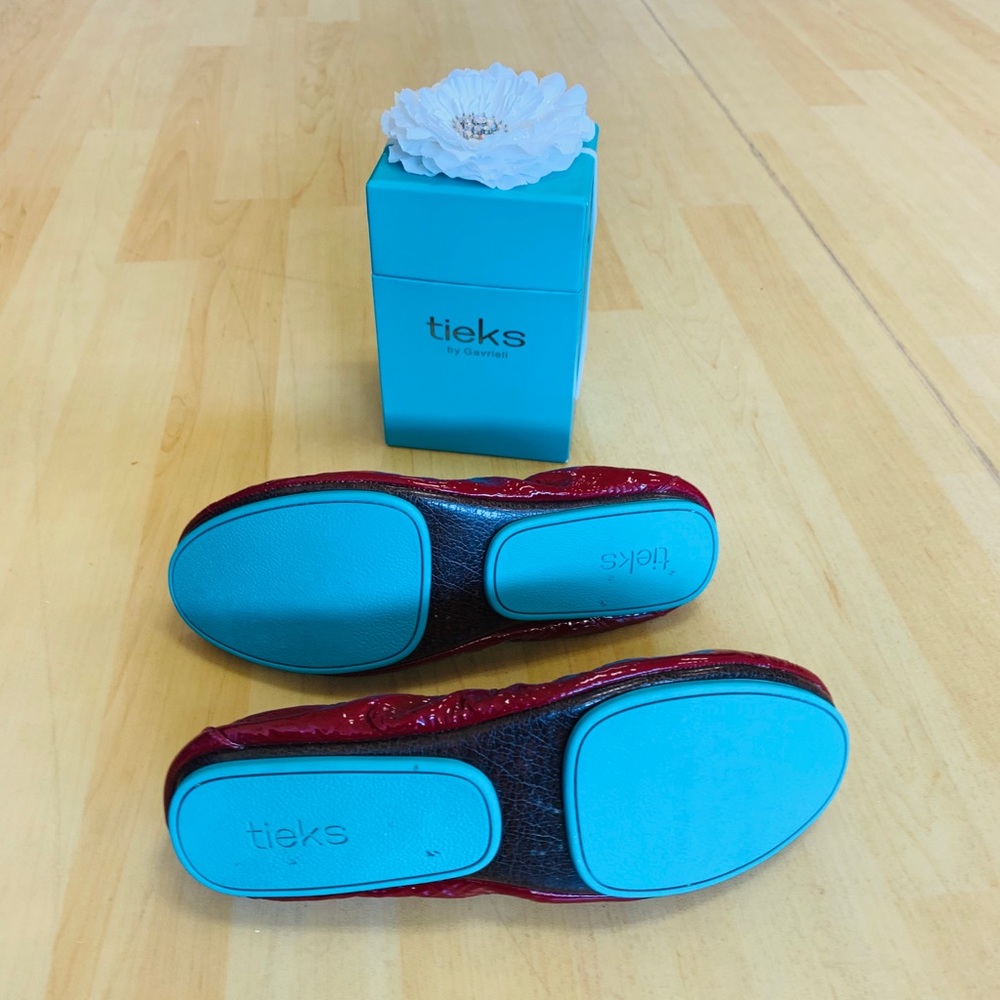 Tieks. Ruby Red. Size 8.